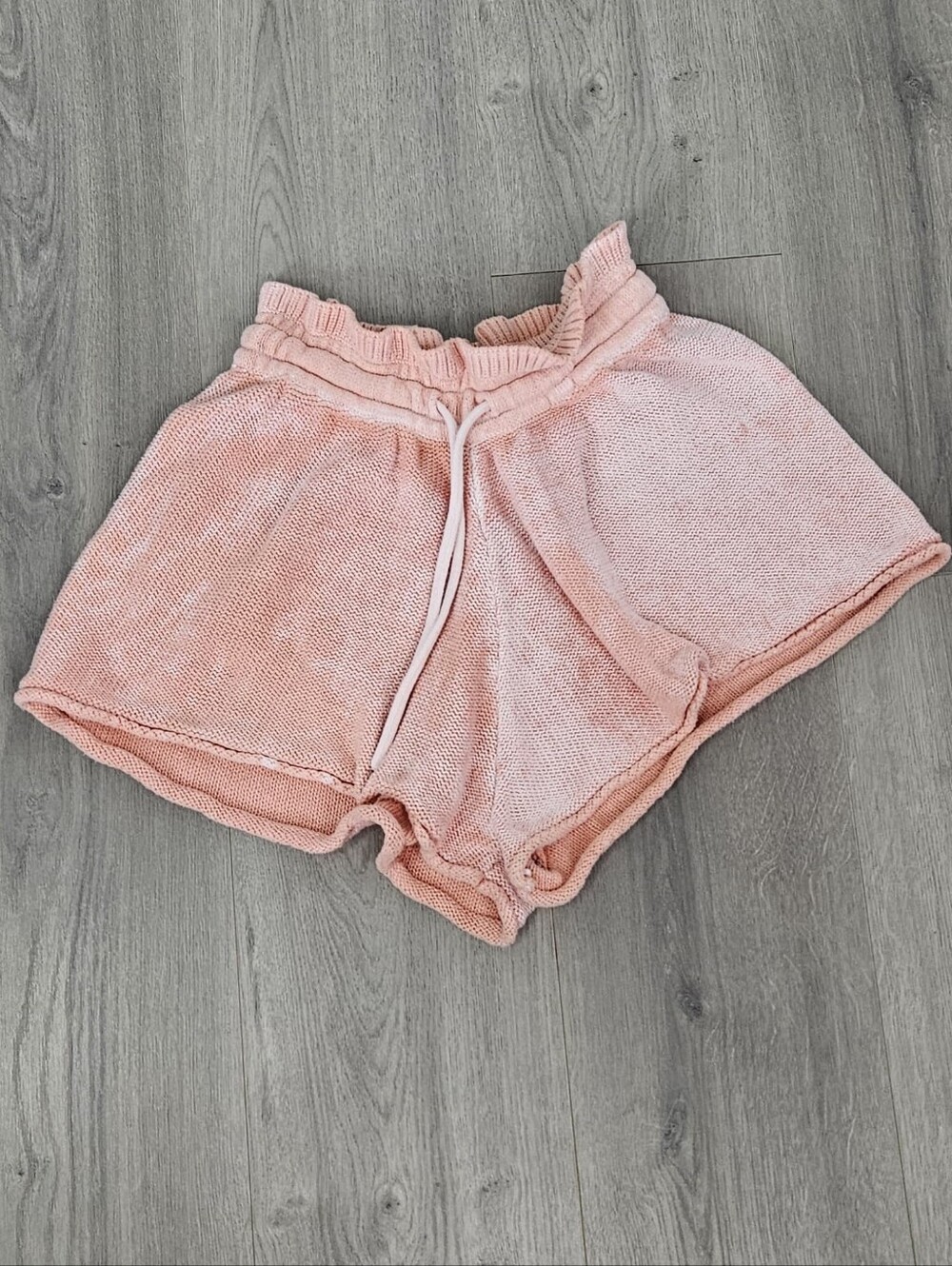 Free People Blush Pink Knit Athletic Lounge Shorts